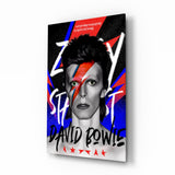 David Bowie Glass Wall Art || Designers Collection