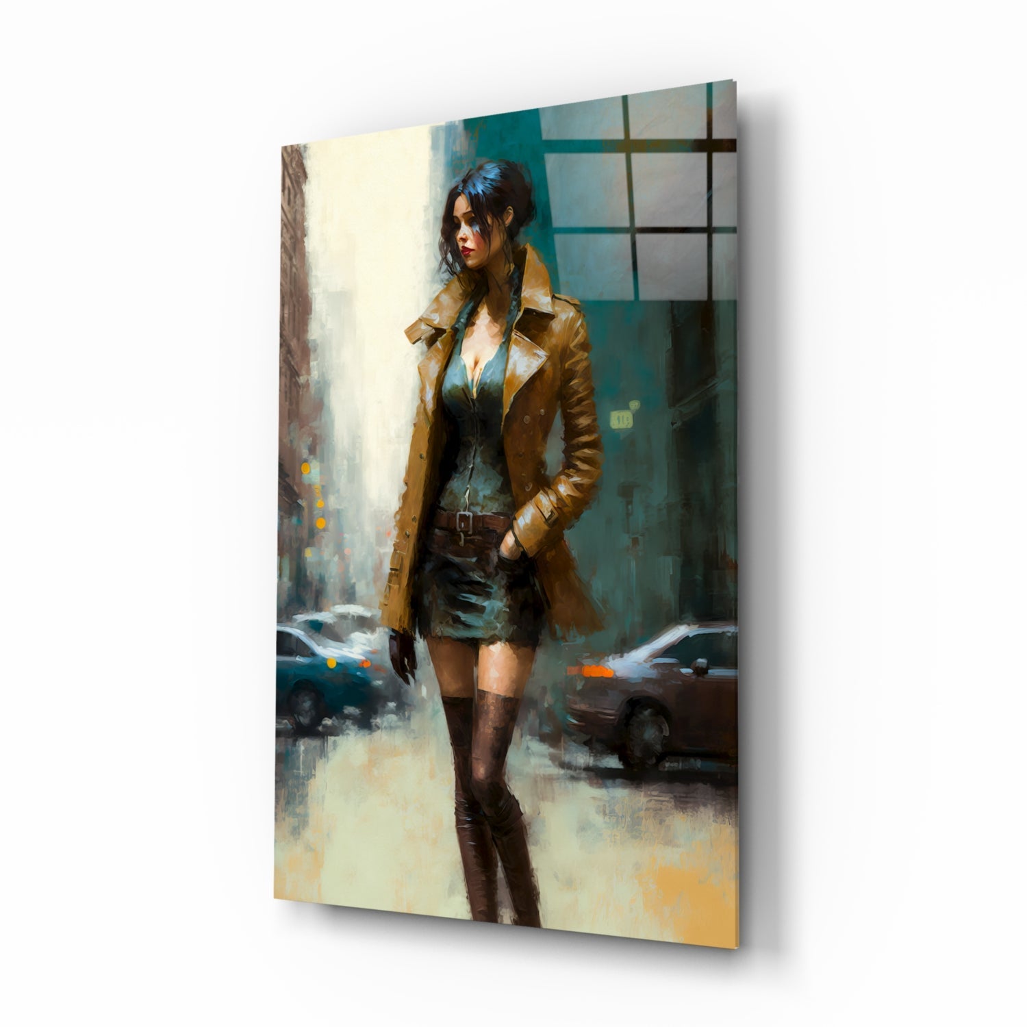 Pose Womenly Glass Wall Art || Designers Collection