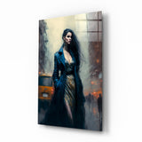 Stand Womenly Glass Wall Art || Designers Collection