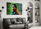 Keanu Reeves Glass Wall Art || Designer's Collection