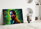 Keanu Reeves Glass Wall Art || Designer's Collection