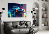 Cadillac Glass Wall Art || Designer's Collection