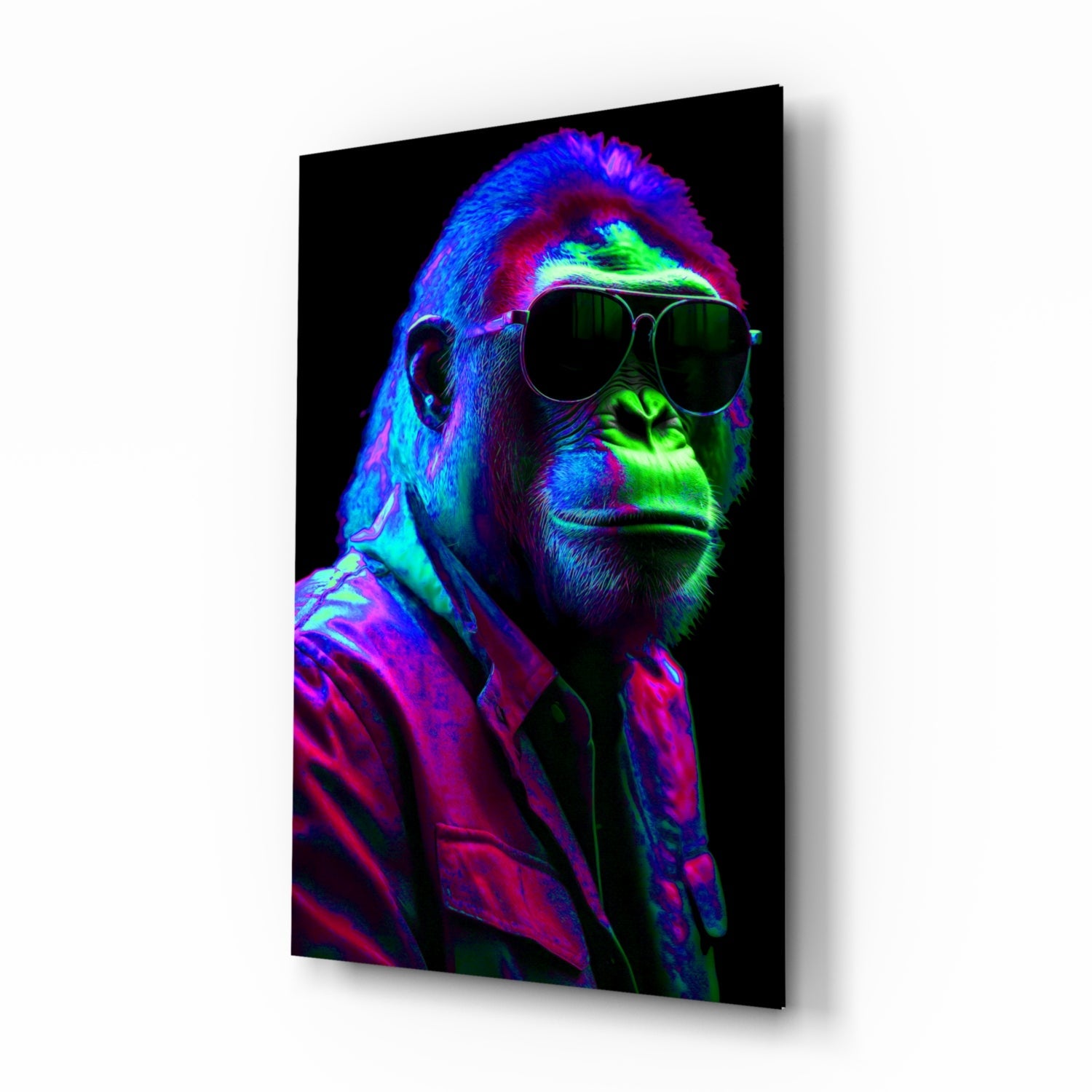 Ape the Cool Glass Wall Art || Designer's Collection