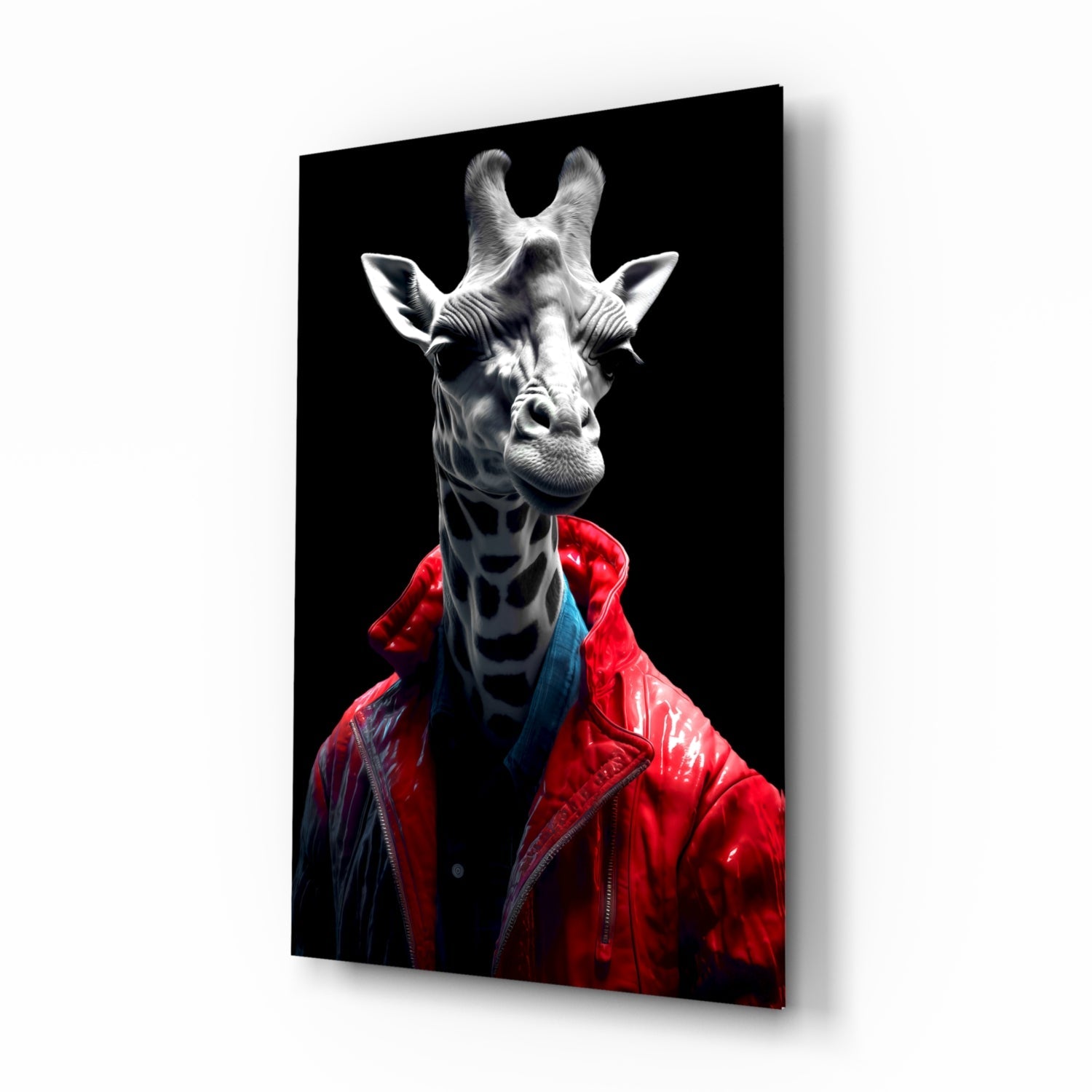 Stylish Giraffe Glass Wall Art || Designer's Collection