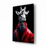 Stylish Giraffe Glass Wall Art || Designer's Collection