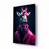 Stylish Giraffe Glass Wall Art || Designer's Collection