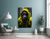 Rebellios Ape  Glass Wall Art || Designer's Collection