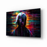 Shadow of Colour Sticks Glass Wall Art || Designer Collection