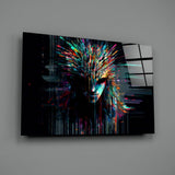 Face of Colour Sticks Glass Wall Art || Designers Collection