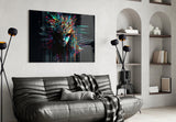 Face of Colour Sticks Glass Wall Art || Designers Collection