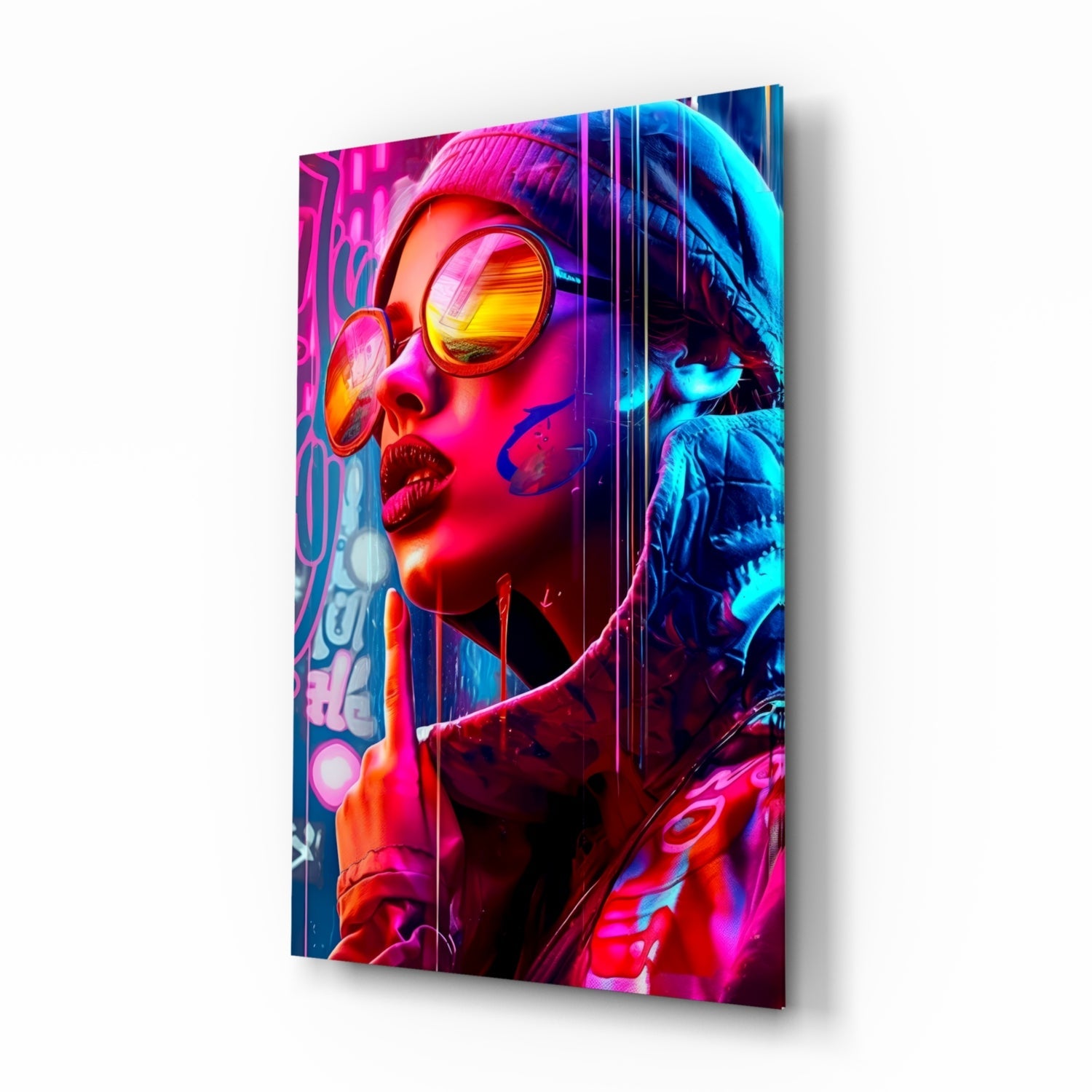 Stylish Woman Glass Wall Art || Designer Collection