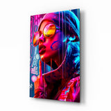 Stylish Woman Glass Wall Art || Designer Collection