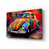 Colourful VW Glass Wall Art || Designer Collection