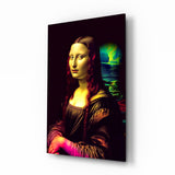 Mona Lisa V2 Glass Wall Art || Designer Collection