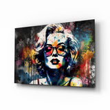 Marilyn Monroe Glass Wall Art || Designer Collection