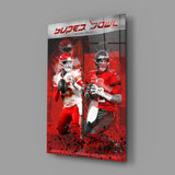 NFL - Mahomes x Brady Glass Wall Art || Designer Collection