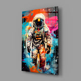 Astronaut Glass Wall Art || Designer Collection