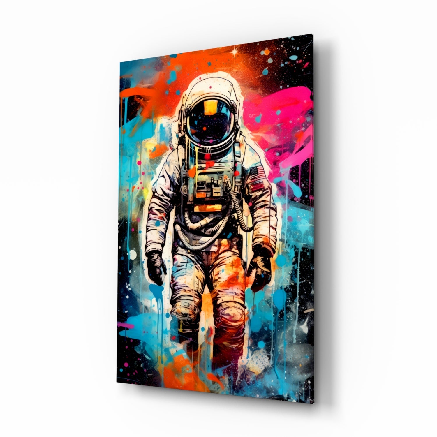 Astronaut Glass Wall Art || Designer Collection