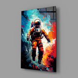 Astronaut Glass Wall Art || Designer Collection