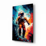 Astronaut Glass Wall Art || Designer Collection