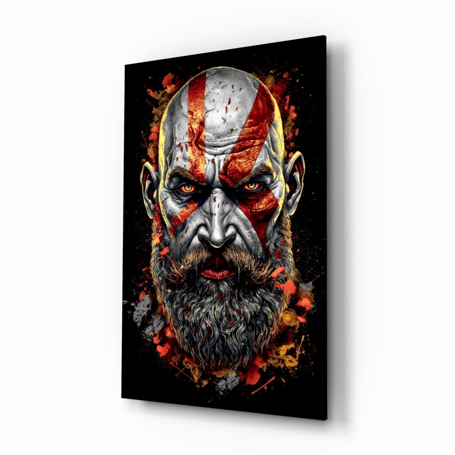 Kratos Glass Wall Art || Designer Collection