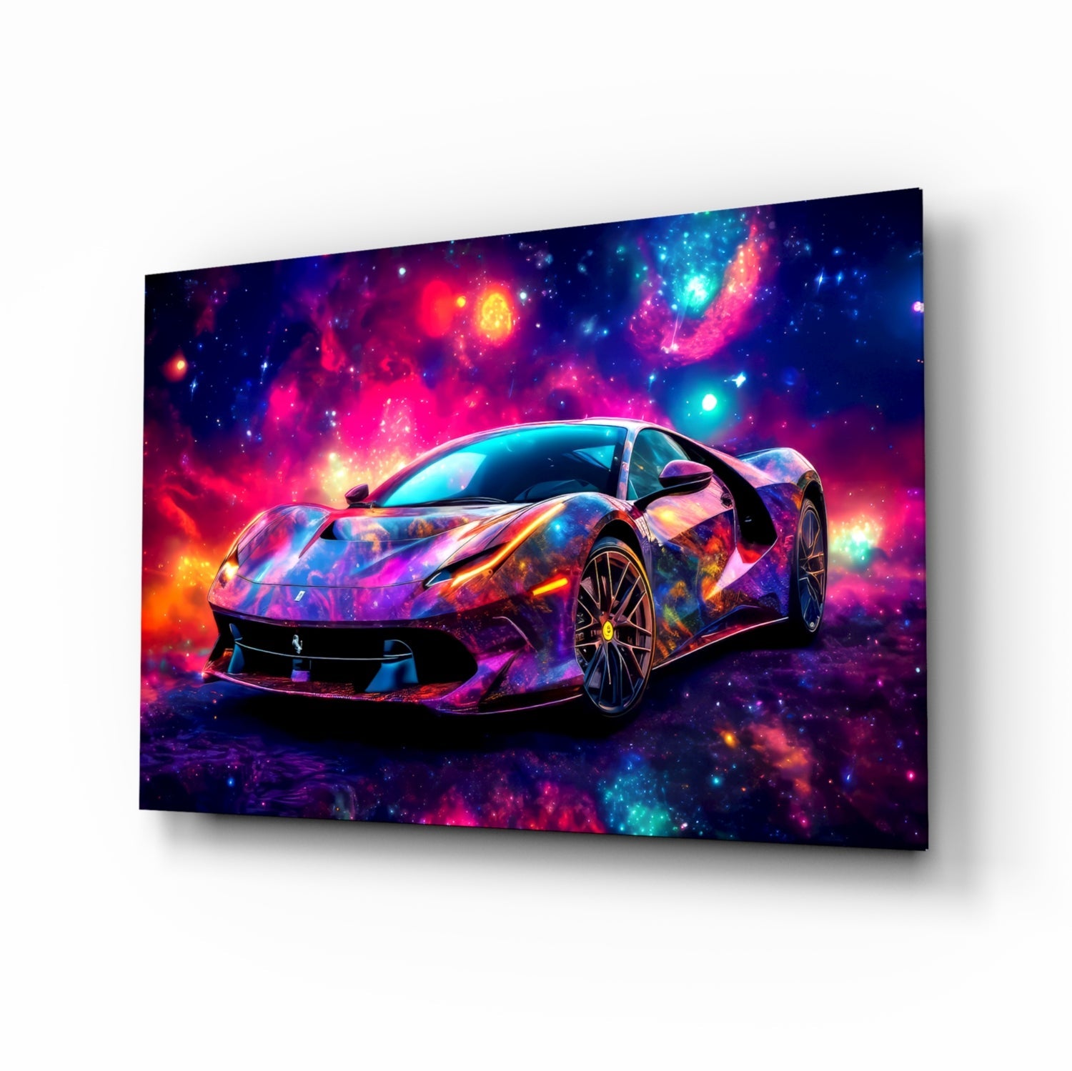 Ferrari Glass Wall Art || Designer Collection