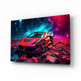 Ferrari Glass Wall Art || Designer Collection