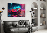 Ferrari Glass Wall Art || Designer Collection