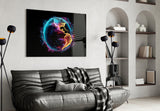 World Glass Wall Art || Designer Collection