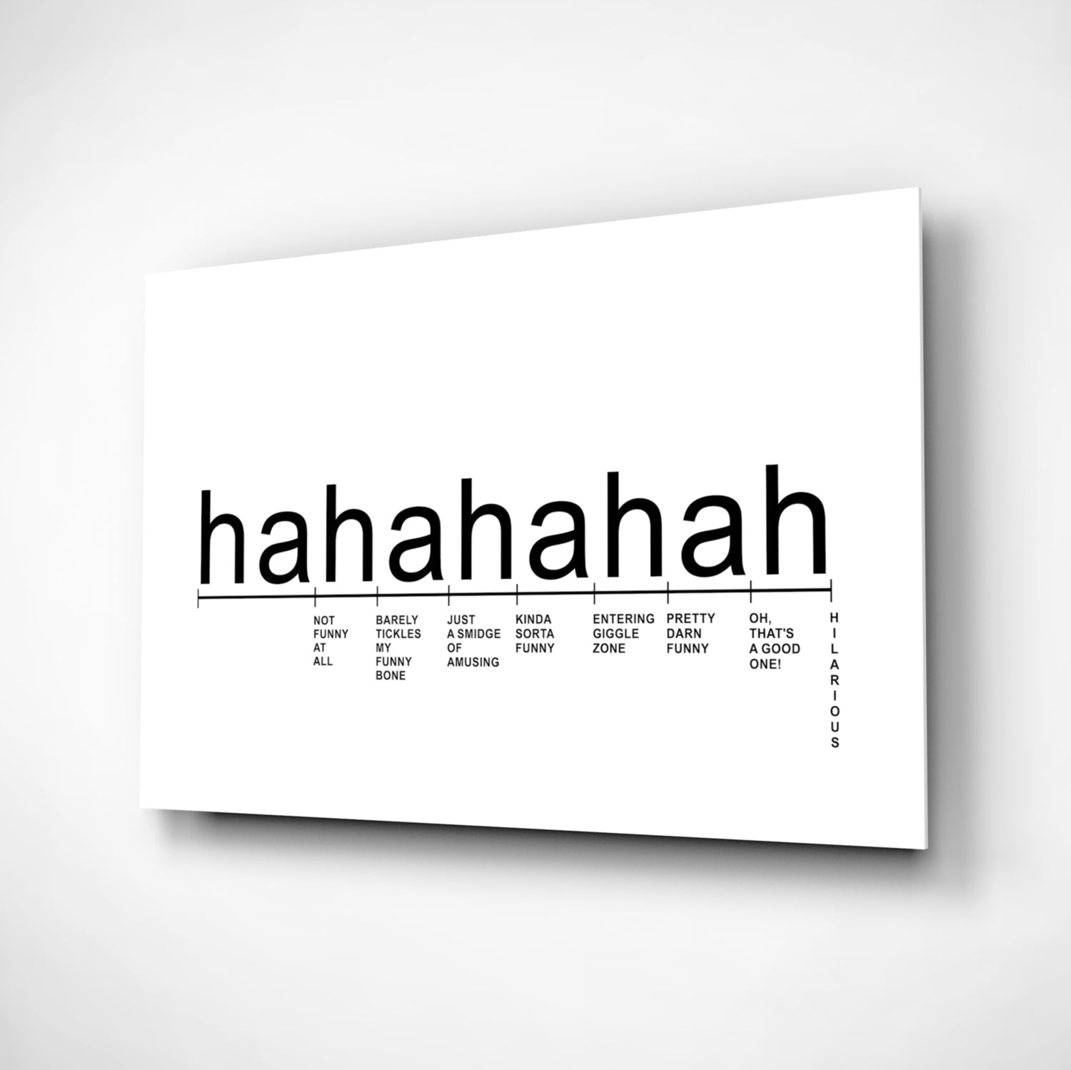 Laughter Analysis Glass Wall Art || Designer Collection