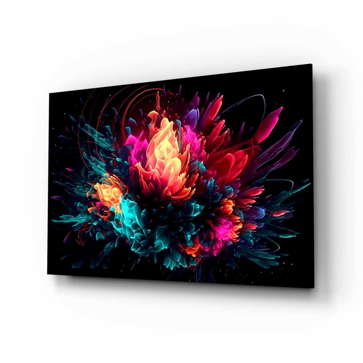 Colour Explosion Glass Wall Art || Designer Collection