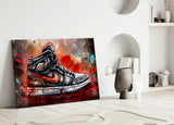 Sneakers Glass Wall Art || Designer Collection