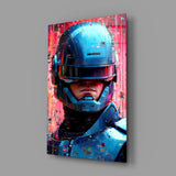 Robocop Glass Wall Art || Designer Collection