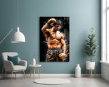 Fighter Glass Wall Art || Designer Collection