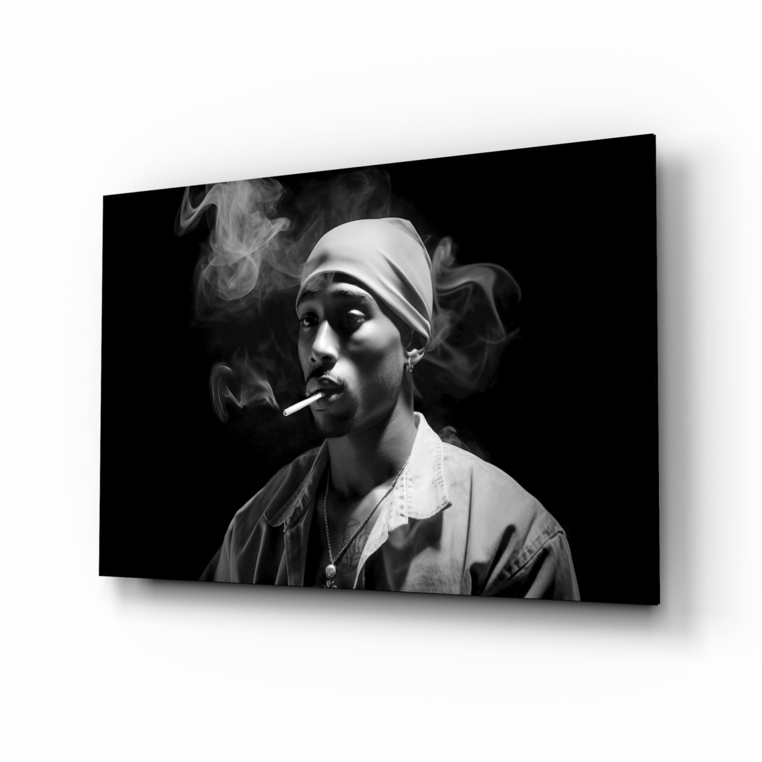 Tupac Glass Wall Art || Designer Collection