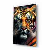 Face of the Tiger Glass Wall Art|| Designer's Collection