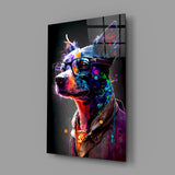 Dog Vogue Glass Wall Art|| Designer's Collection