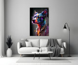 Dog Vogue Glass Wall Art|| Designer's Collection