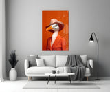 Bird Vogue Glass Wall Art|| Designer's Collection