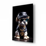 Puppy Vogue Glass Wall Art|| Designer's Collection