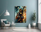 Mandalorian Glass Wall Art|| Designer's Collection