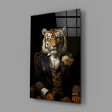 Gentleman Glass Wall Art|| Designer's Collection