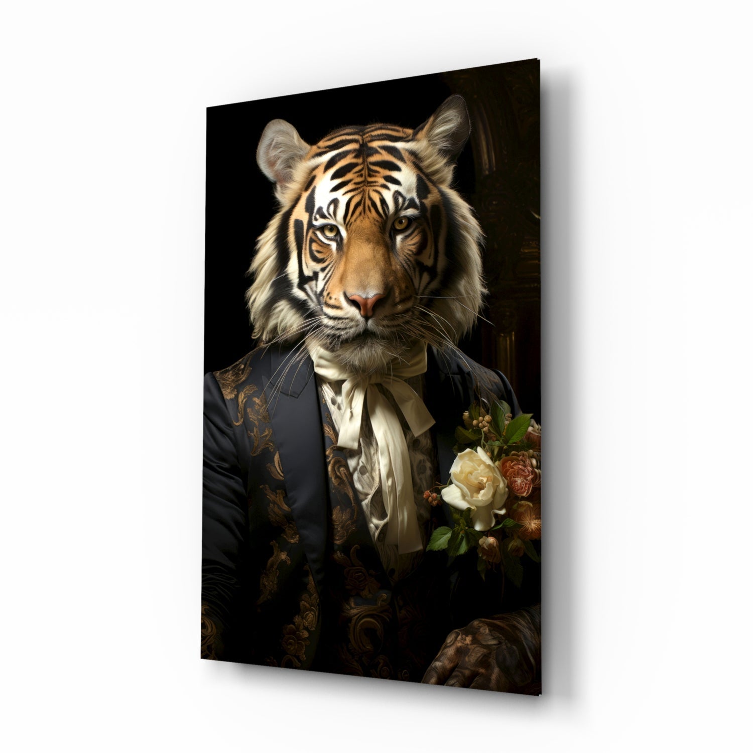 Gentleman Glass Wall Art|| Designer's Collection