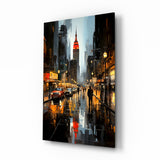 City Night Glass Wall Art|| Designer's Collection