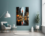 City Night Glass Wall Art|| Designer's Collection