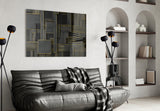 Rectangles Glass Wall Art|| Designer's Collection