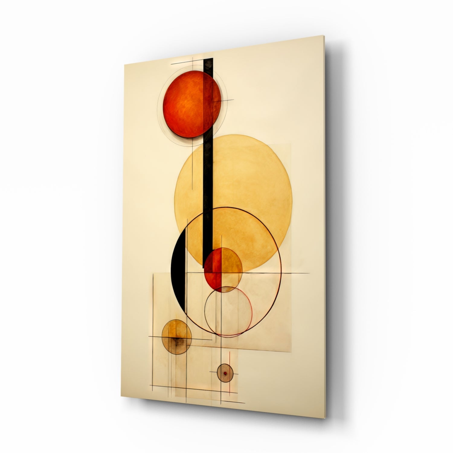 Circles Glass Wall Art|| Designer's Collection