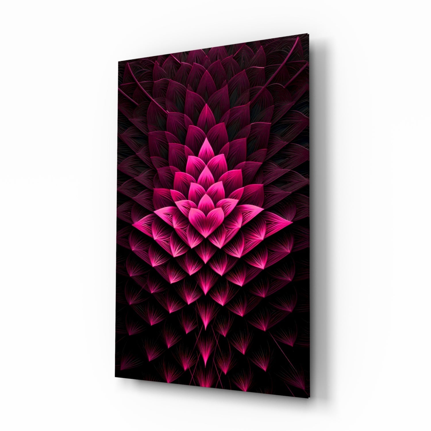 Flower of Luck Glass Wall Art|| Designer's Collection