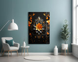 Flower of Luck Glass Wall Art|| Designer's Collection