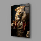 Gentleman Glass Wall Art|| Designer's Collection